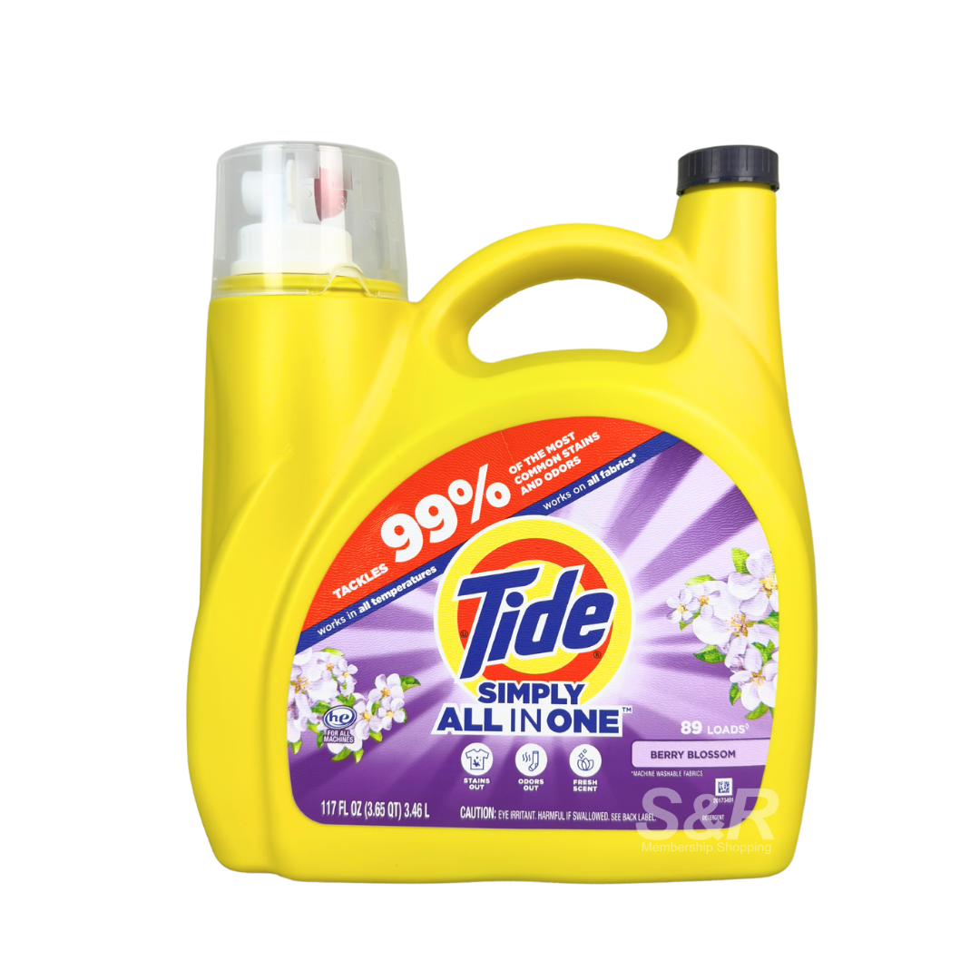 Tide Simply All in One Berry Blossom Liquid Detergent 3.46L